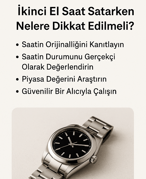 İkinci El Saat Satarken Nelere Dikkat Edilmeli?