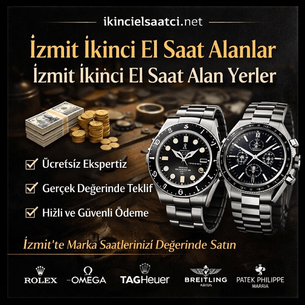 İzmit İkinci El Saat Alanlar | İzmit İkinci El Saat Alan Yerler